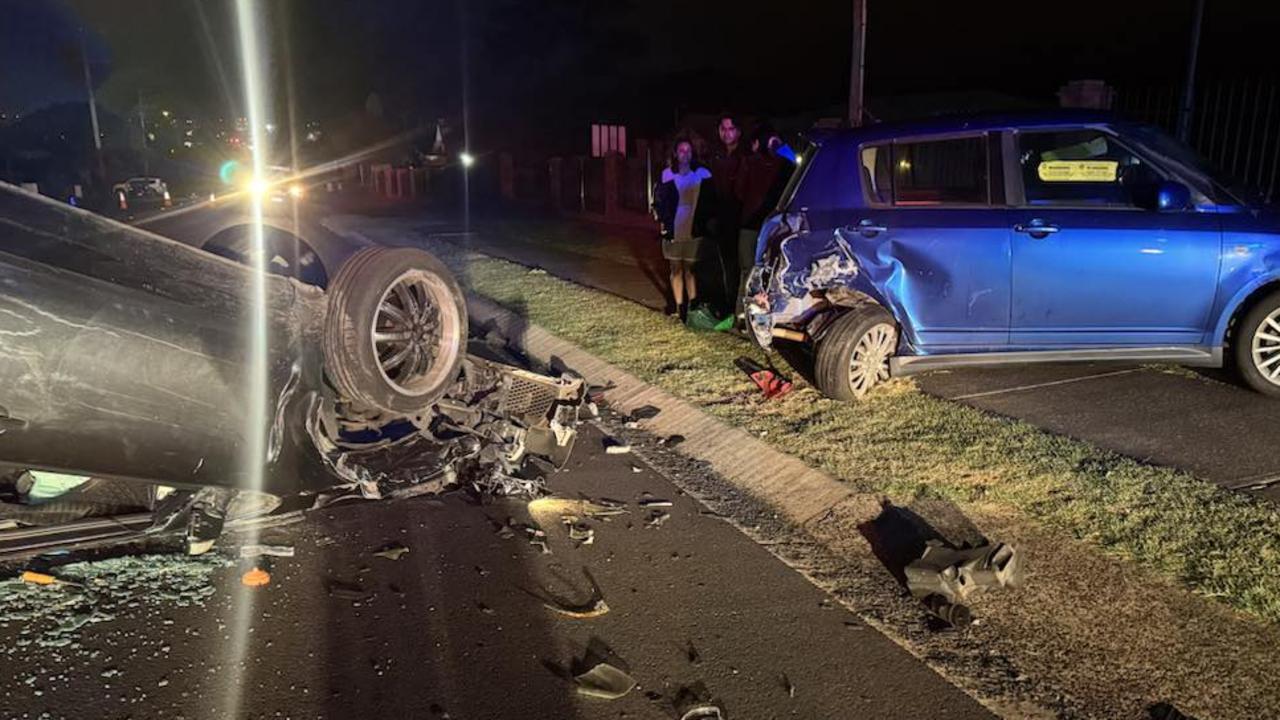 Driver with false plates crashes into parked car