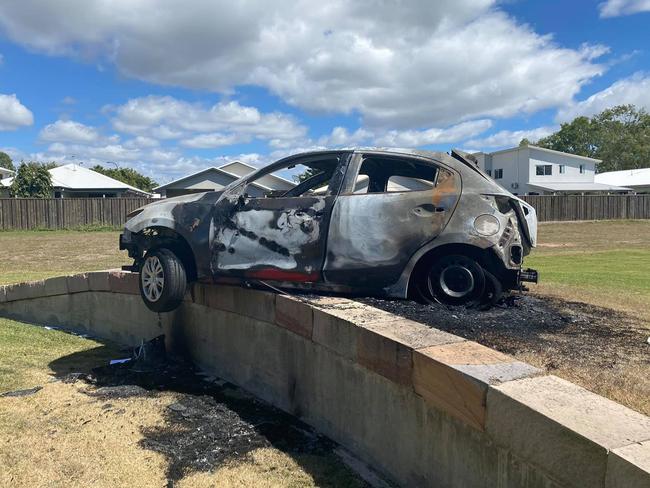 Shae Tucker's stolen car which was set alight in Idalia.