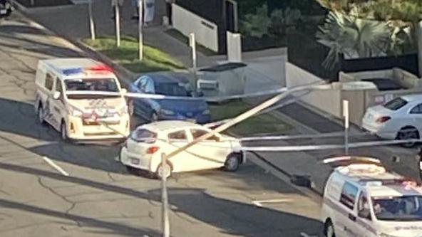 Emergency services were called to an accommodation provider on Trickett Street around 2.40pm on Tuesday following reports of a woman being struck by a vehicle.  Picture: Facebook