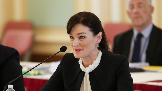 Leanne Linard MP, Minister for Children and Youth Justice and Minister for Multicultural Affairs, Estimates Hearing Parliament House, Brisbane. Photographer: Liam Kidston