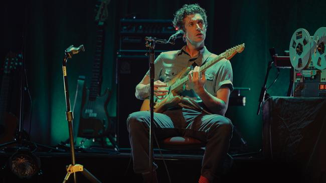 Huw Evans (aka H. Hawkline) performing as Aldous Harding's support at the City Recital Hall. Picture: Jared Leibowitz