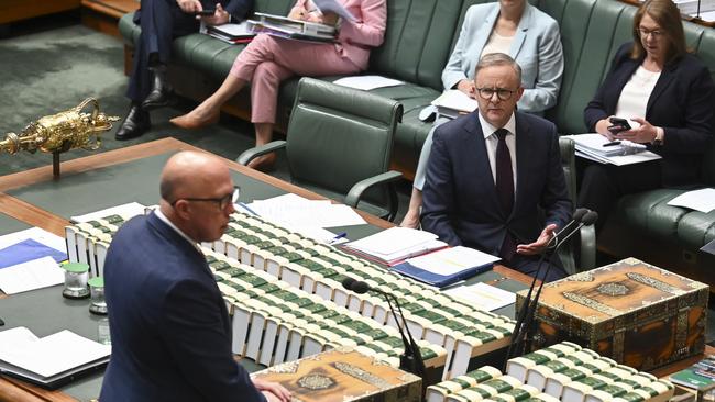 Anthony Albanese and Peter Dutton. Picture: NCA NewsWire / Martin Ollman