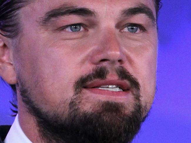 WASHINGTON, DC - JUNE 17: Actor Leonardo DiCaprio speaks during the second and the final day of the "Our Ocean" conference June 17, 2014 at the State Department in Washington, DC. The two-day conference was focused on "sustainable fisheries, marine pollution, and ocean acidification." Alex Wong/Getty Images/AFP == FOR NEWSPAPERS, INTERNET, TELCOS & TELEVISION USE ONLY ==