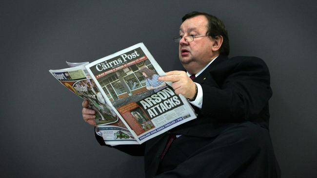 Harold speaks on Newspapers are Forever at the PANPA Conference in Cairns. Photo: Marc McCormack.