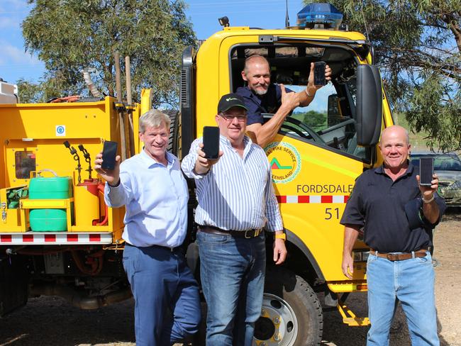 Jim McDonald MP, Scott Buchholz MP, Eddie Cole, and Wayne Scholl (file photo, 2019)