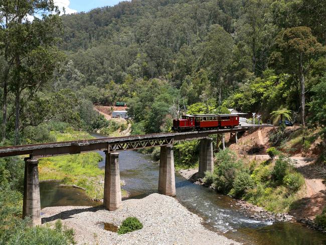 Take in spectacular views on the Walhalla Goldfields Railway. Picture: ANDY ROGERS