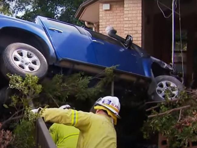 Sentencing of the juvenile driver who crashed a stolen ute into this Bracken Ridge community centre in June 2023 - Photo Supplied - MUST CREDIT - 9News