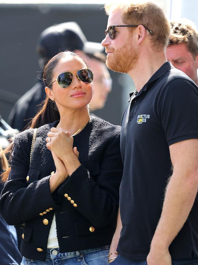 Meghan and Harry at the Invictus Games in April. Picture: Chris Jackson/Getty Images