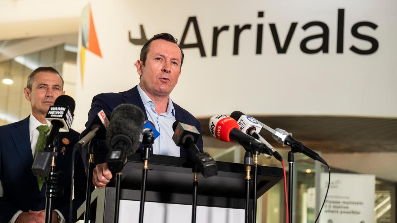 Premier Mark McGowan announced the COVID-19 changes on Friday. Picture: NCA NewsWire/Tony McDonough