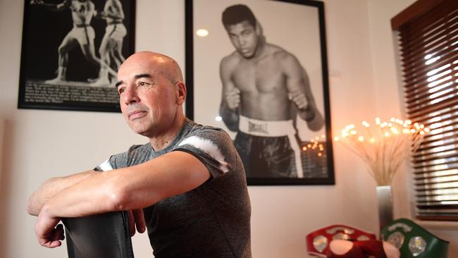 Boxing coach and owner of Fortus Team Gym Paul Panos will be the first out patient for the new Royal Adelaide Hospital. Picture: Tom Huntley