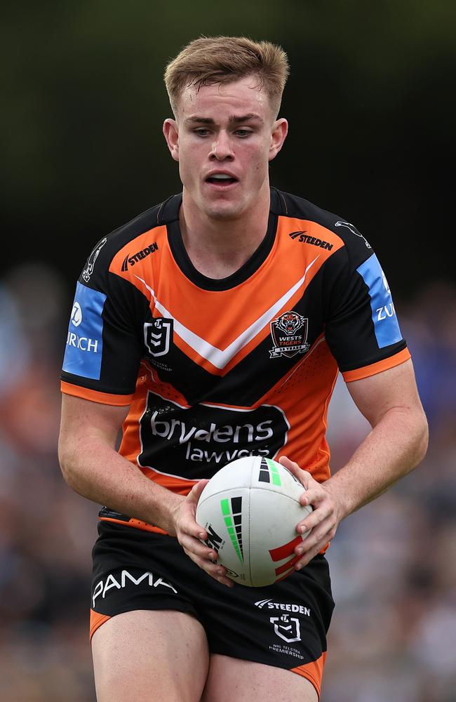 Lachlan Galvin of the Wests Tigers. Picture: Getty Images