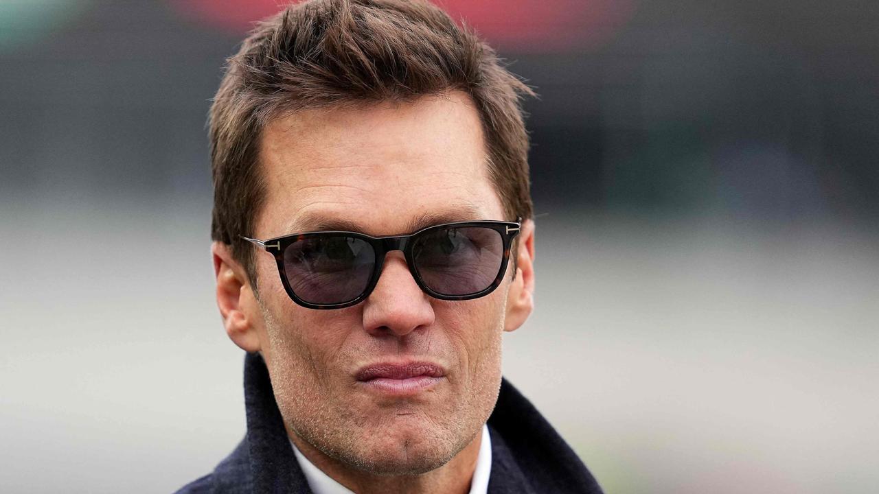 PHILADELPHIA, PENNSYLVANIA - JANUARY 26: Former player Tom Brady looks on prior to the NFC Championship Game between the Washington Commanders and the Philadelphia Eagles at Lincoln Financial Field on January 26, 2025 in Philadelphia, Pennsylvania.   Mitchell Leff/Getty Images/AFP (Photo by Mitchell Leff / GETTY IMAGES NORTH AMERICA / Getty Images via AFP)