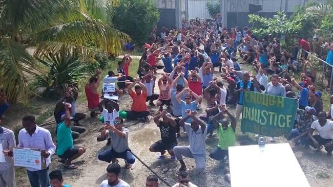 Asylum seekers have been protesting on Manus Island.