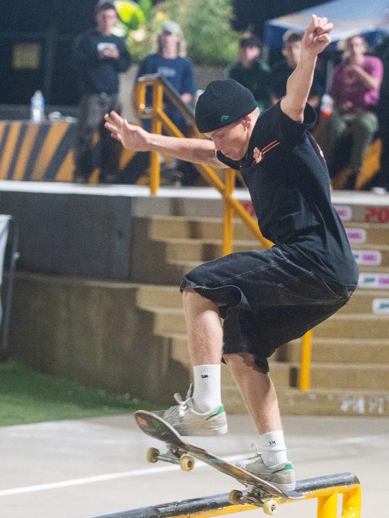 Daniel Woolley at Rumble On The Reef Sugar Bowl Skatepark Saturday 23 September 2023 Picture:Michaela Harlow