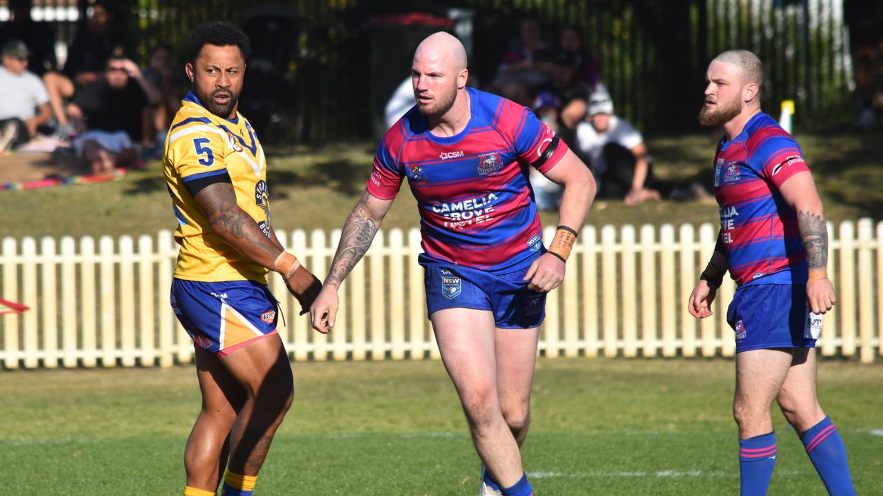 Roy Asotasi, Jyi Seymour and Jake Trindall. Picture: Sean Teuma