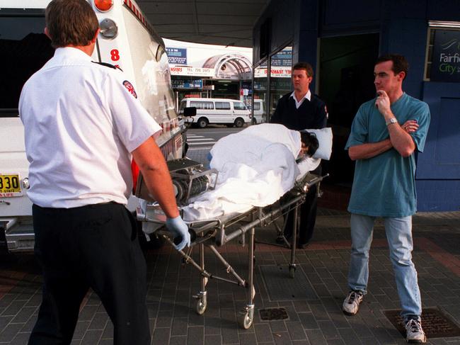 Ambulance officers at Cabramatta during the heroin epidemic in the late 1990s when drug deaths peaked nationally.