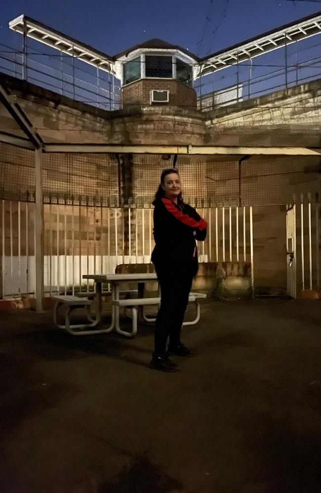 Peta Banks at Parramatta Gaol where she runs ghost tours.