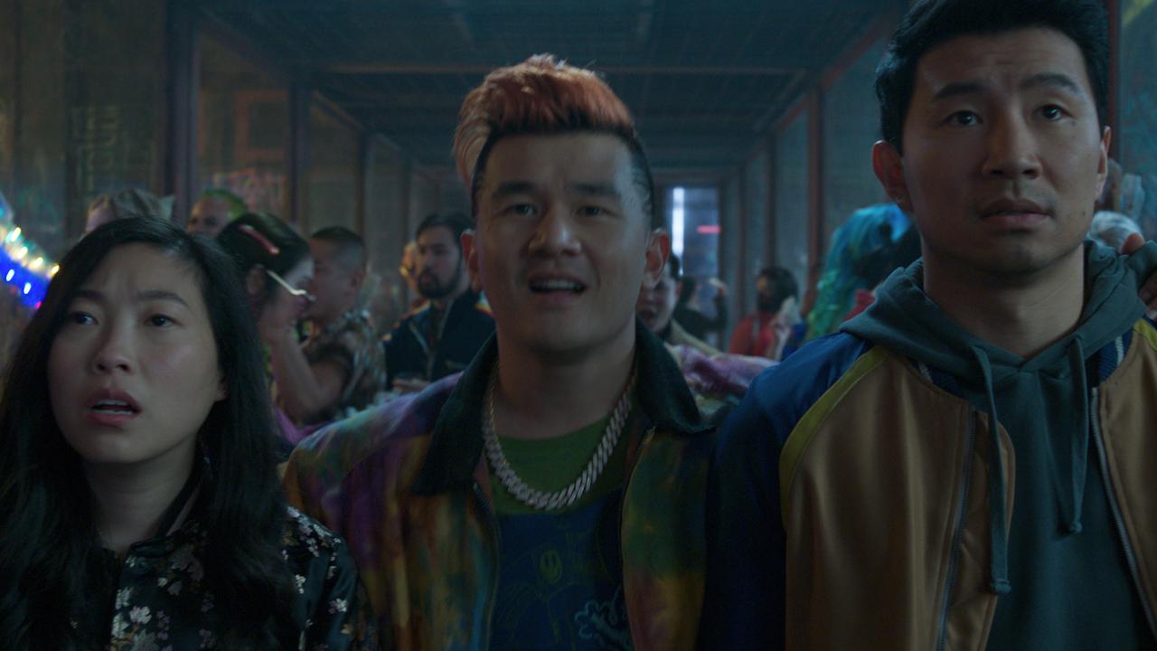 Awkwafina, Ronny Chieng and Simu Liu in Shang-Chi and the Legend of the Ten Rings. Picture: Marvel Studios