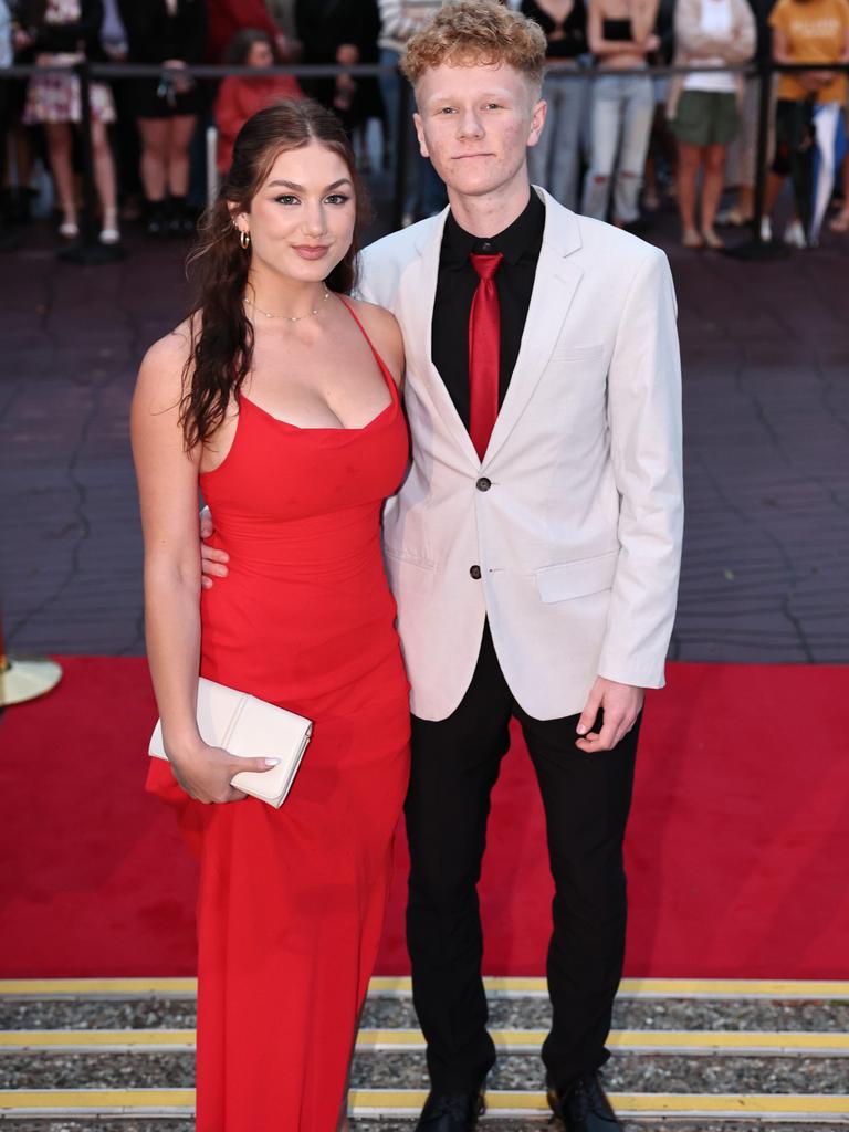 Students arrive for Robina State High formal at HOTA. Picture: Glenn Hampson.