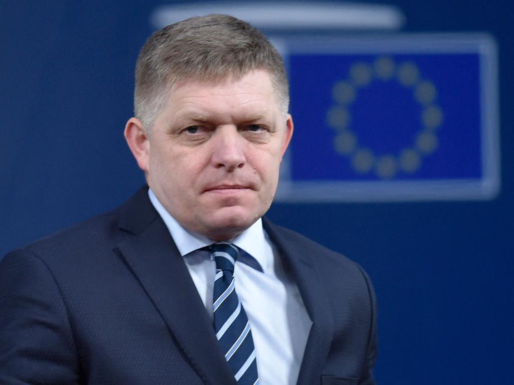 Slovakia's Prime Minister Robert Mr Fico is not “out of the woods”, government sources said. Picture: AFP