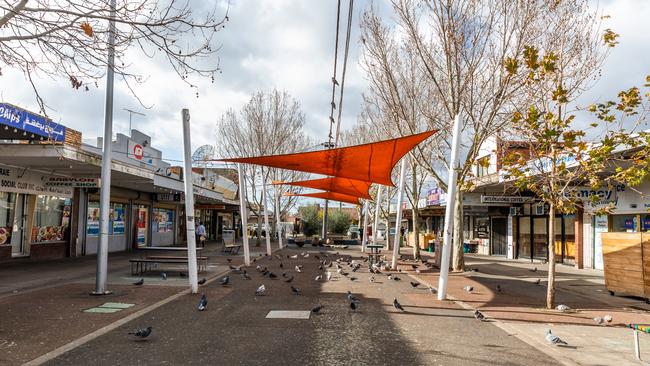 Broadmeadows is quiet today following the enforcement of stay-at-home restrictions. Picture: Asanka Ratnayake/Getty