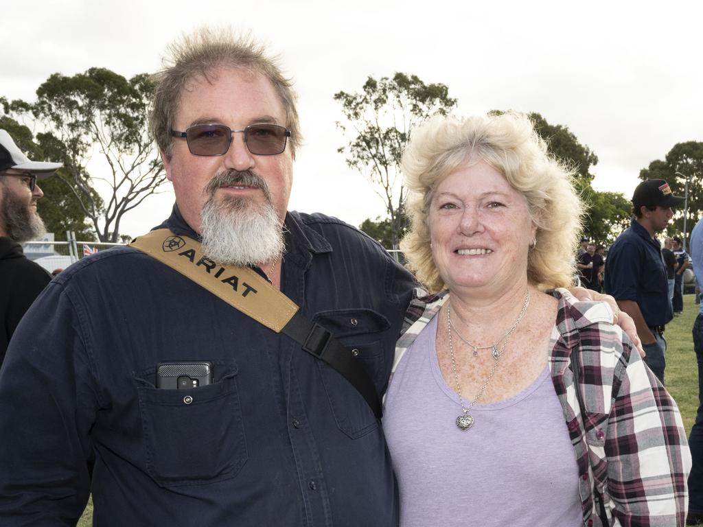 Tim and Kathy Mansell at Meatstock, Toowoomba Showgrounds. Saturday, April 9, 2022. Picture: Nev Madsen.