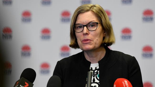 NSW Chief Health Officer Dr Kerry Chant speaks to the media during a press conference in Sydney. Picture: NCA NewsWire/Bianca De Marchi