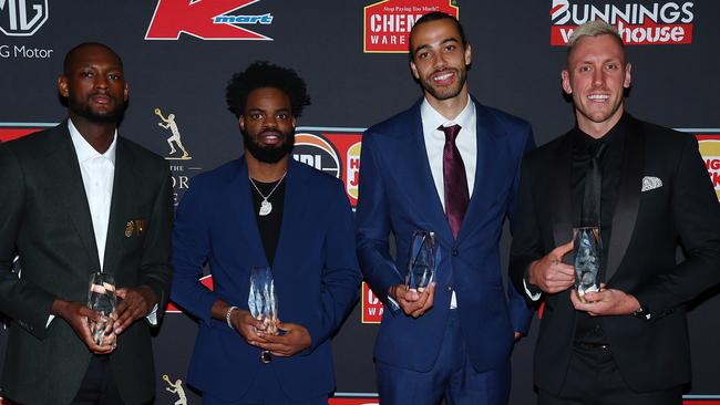 Derrick Walton Jr and Mitch Creek were named in the 2023 All-NBL First Team. Picture: Getty Images