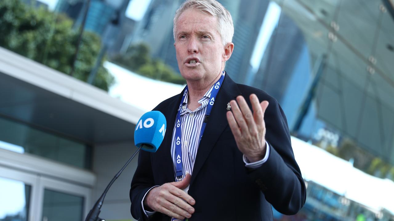 Australian Open tournament director Craig Tiley says players, staff and fans need to be fully vaccinated to attend Melbourne Park. Picture: Getty Images