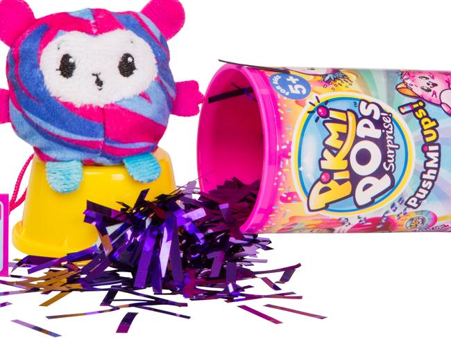 Pikmi Pops open to reveal a plush toy.