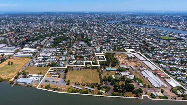 The massive Bulimba Barracks site.