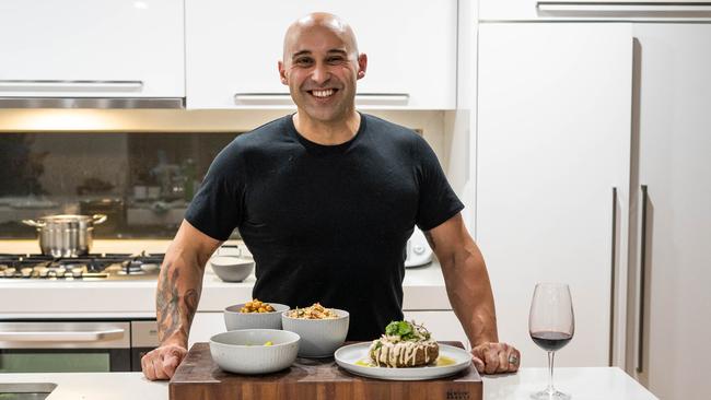 Maha’s Shane Delia has been running live cooking classes during lockdowns, and partnered with other top-tier restaurateurs to offer finish-at-home delivered meals through online platform Providoor. Picture: Diego Ramirez