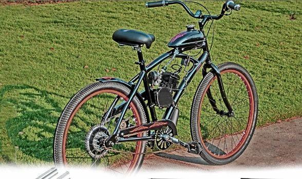 Petrol powered hot sale bicycle