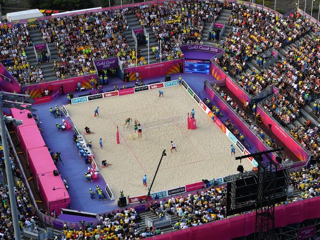 Beach volleyball at Coolangatta on the Gold Coast