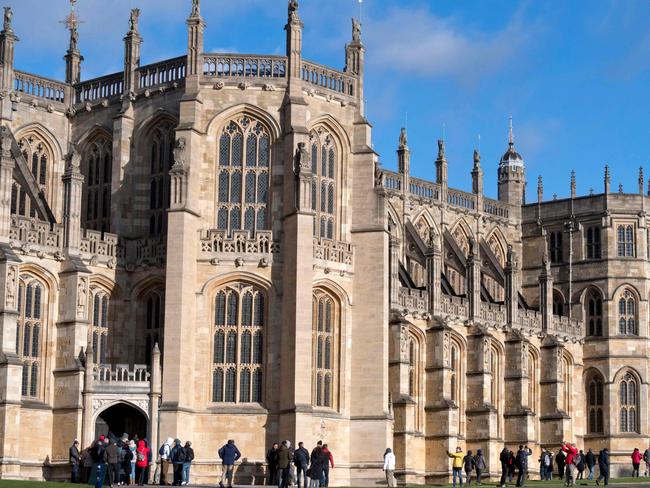 St George's Chapel in Windsor, where Prince Harry and Meghan Markle are getting married. Picture: AFP