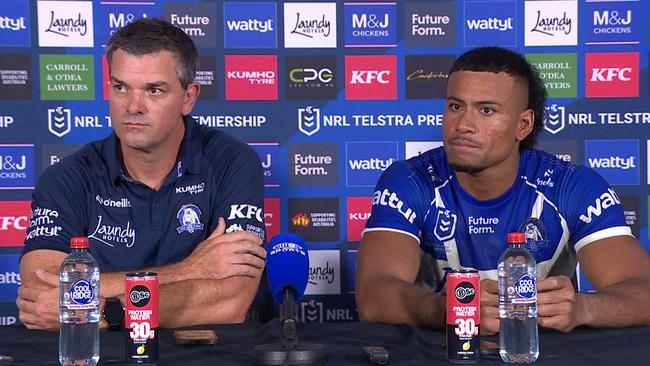 Cameron Ciraldo‘s face says it all during his post-match press conference.