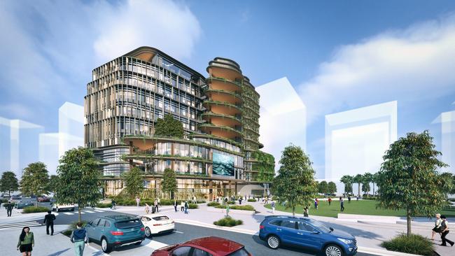 The proposed Sunshine Coast City Hall at Maroochydore city centre.