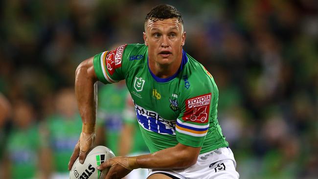 Jack Wighton should shift back to five-eighth after playing in the centres for NSW last year. Picture: Matt Blyth/Getty Images