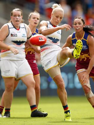 AFLW sensation Erin Phillips during the inaugural season. Picture: Michael Willson/AFL Media/Getty Images