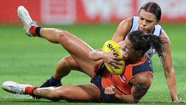 Nicola Barr of the Giants is now preparing for her fourth season AFLW.