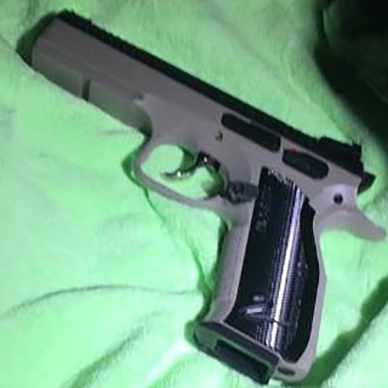 One of the firearms seized.