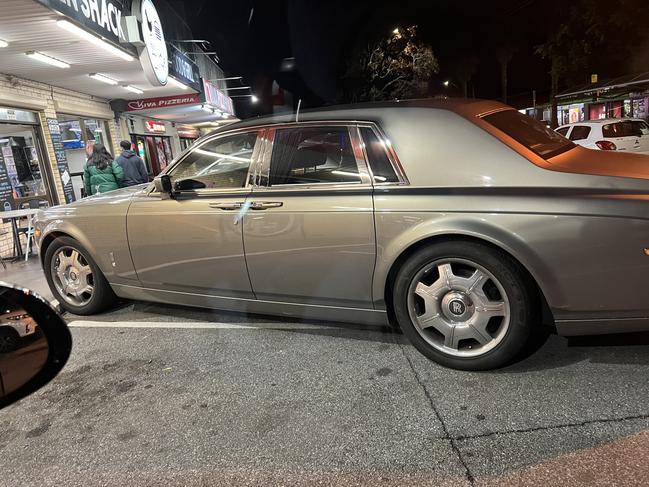 Eccentric Adelaide businessman Lance Vater's Rolls-Royce was spotted parked across two bays outside Chicken Shack at Plympton on Saturday night.