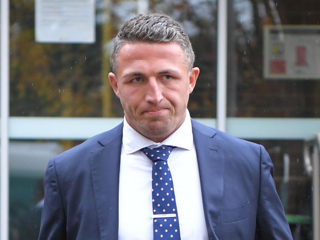 Sam Burgess was spared a conviction for driving with cocaine in his system. Picture: NCA NewsWire / Simon Bullard