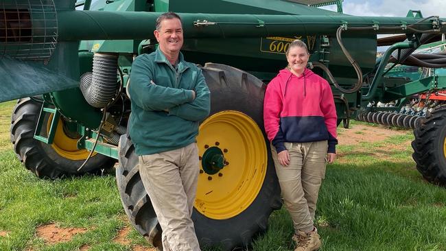 Zara Macdonald is working for Peter Mullan on his Lalbert mixed farm as part of the agCAREERSTART program. Picture: Supplied