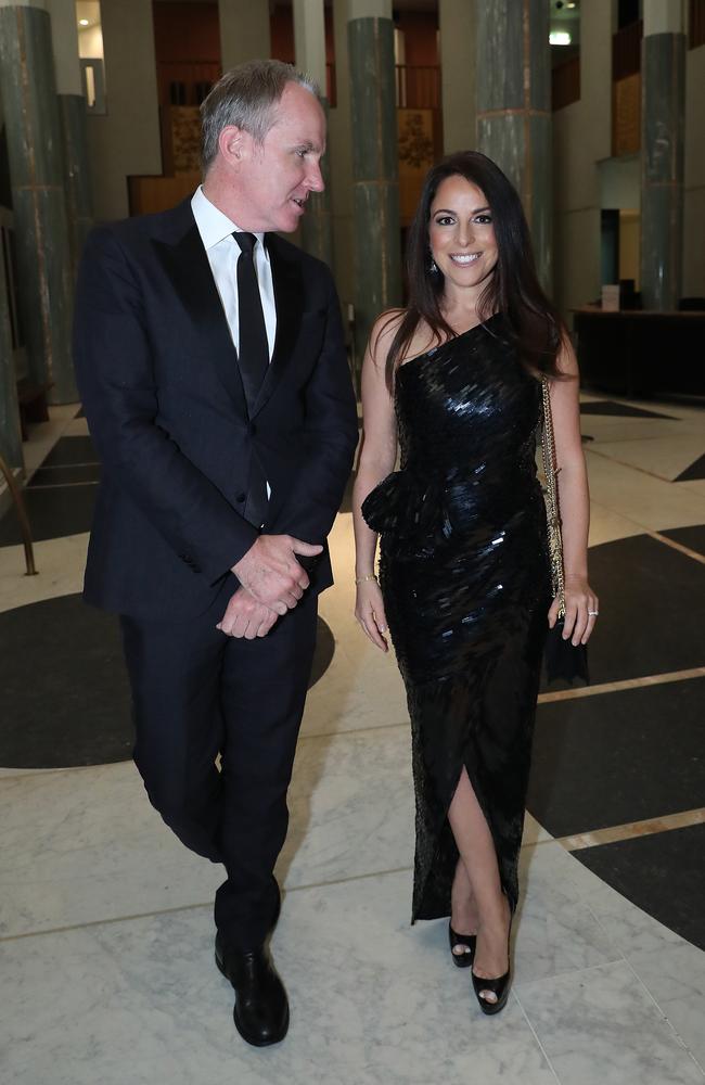 Chris Dore, The Australian’s editor-in-chief, with Sharri Markson. Picture Gary Ramage