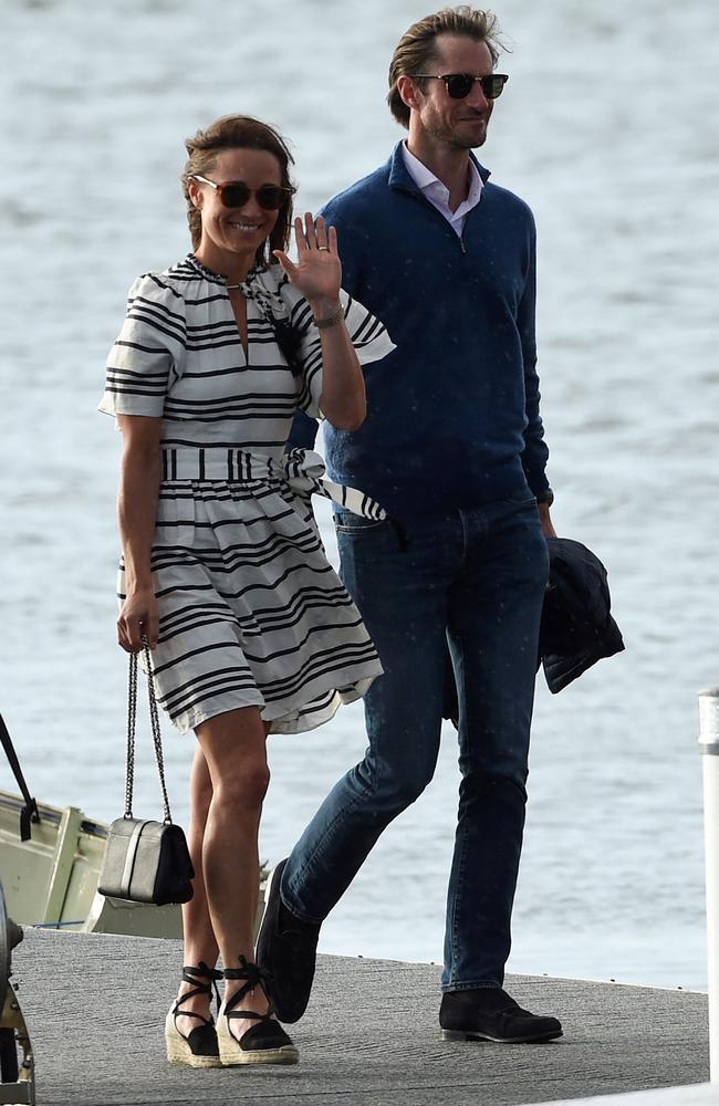 The newlyweds have been spotted out and about in Sydney, including Rose Bay Wharf, this week. Picture: AFP/Saeed Khan