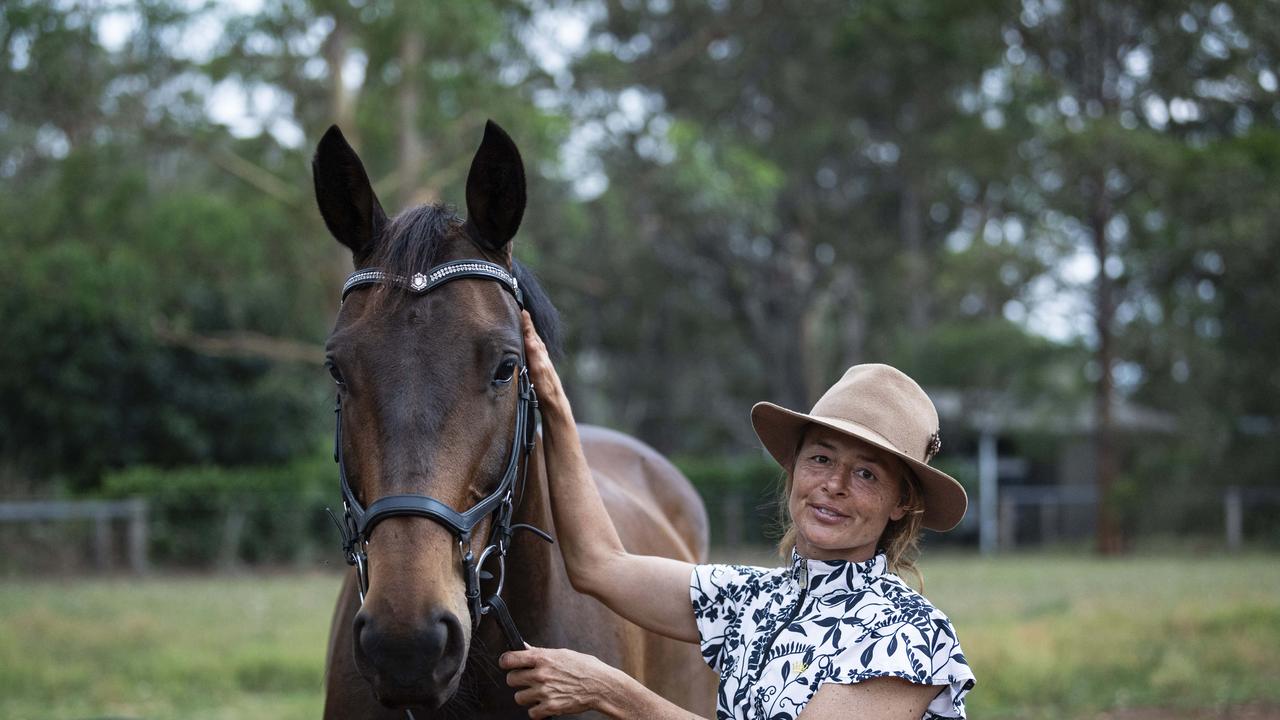 Para dressage competitor Brooke Neville with her competition horse Checklist D. Picture: Kevin Farmer