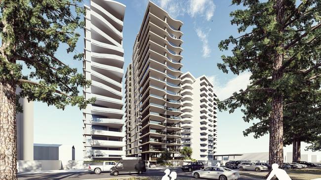 Artists impressions of the 18-level Natura tower which is under construction by Condev. Picture: Supplied