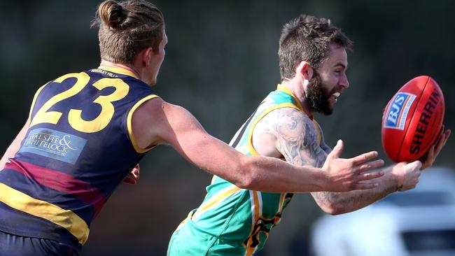 Mooroolbark will survive the drop from Division 2 after an upset win on Saturday. Picture: Hamish Blair