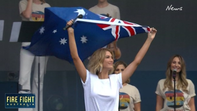 Delta Goodrem and more perform at Fire Fight Australia